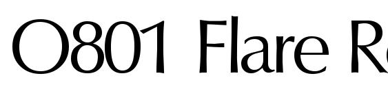 O801 Flare Regular Font