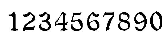 OBADIAH Regular Font, Number Fonts