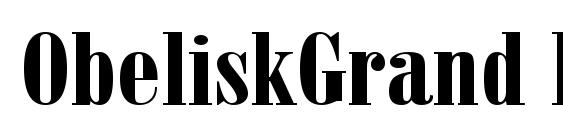 ObeliskGrand Regular font, free ObeliskGrand Regular font, preview ObeliskGrand Regular font