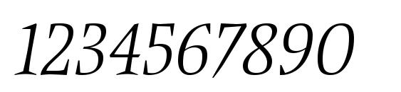 ObeliskITC TT Light Italic Font, Number Fonts