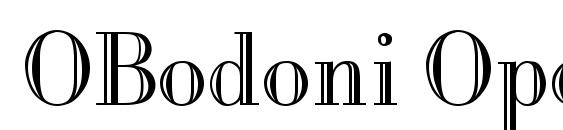 OBodoni Open Font