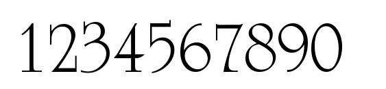 Occidental Font, Number Fonts