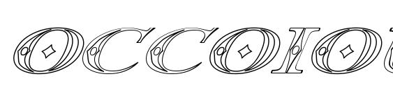 Occoiout font, free Occoiout font, preview Occoiout font