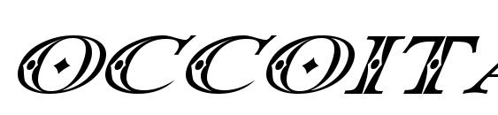 шрифт Occoital, бесплатный шрифт Occoital, предварительный просмотр шрифта Occoital
