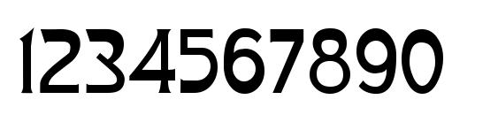 Oceana Modern Normal Font, Number Fonts