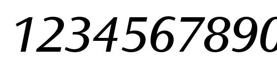 OceanSansStd BookSemiExtIta Font, Number Fonts