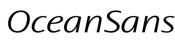 OceanSansStd LightExtIta font, free OceanSansStd LightExtIta font, preview OceanSansStd LightExtIta font