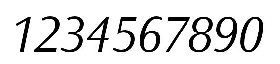 OceanSansStd LightIta Font, Number Fonts