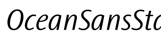OceanSansStd LightIta font, free OceanSansStd LightIta font, preview OceanSansStd LightIta font