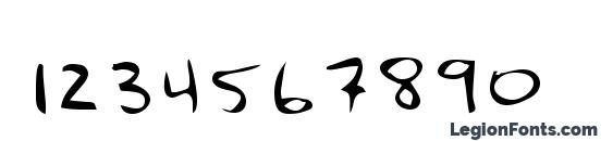 Oconnor Regular Font, Number Fonts