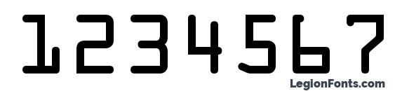 OCR 1 SSi Font, Number Fonts