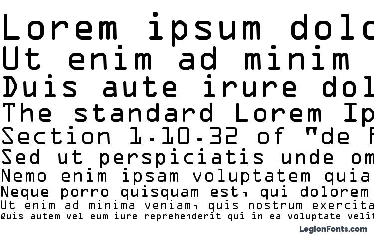 specimens OCR A font, sample OCR A font, an example of writing OCR A font, review OCR A font, preview OCR A font, OCR A font