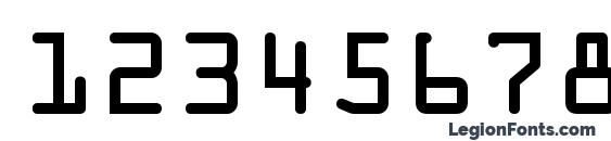 OCR OneGTT Font, Number Fonts