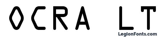 OCRA LT Alternate font, free OCRA LT Alternate font, preview OCRA LT Alternate font