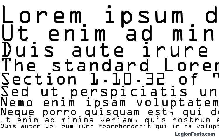specimens OCRA LT font, sample OCRA LT font, an example of writing OCRA LT font, review OCRA LT font, preview OCRA LT font, OCRA LT font