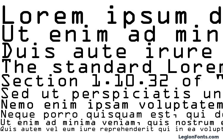 specimens OCRAStd font, sample OCRAStd font, an example of writing OCRAStd font, review OCRAStd font, preview OCRAStd font, OCRAStd font