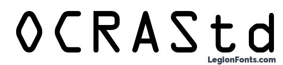 OCRAStd font, free OCRAStd font, preview OCRAStd font