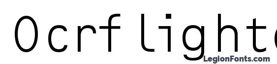 Ocrf lightc font, free Ocrf lightc font, preview Ocrf lightc font