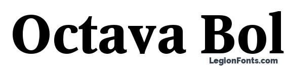 Octava Bold font, free Octava Bold font, preview Octava Bold font