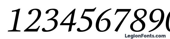 Octava Italic Font, Number Fonts
