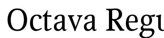Octava Regular font, free Octava Regular font, preview Octava Regular font