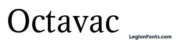 шрифт Octavac, бесплатный шрифт Octavac, предварительный просмотр шрифта Octavac