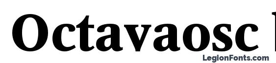 Octavaosc bold font, free Octavaosc bold font, preview Octavaosc bold font