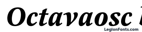 Octavaosc bolditalic Font