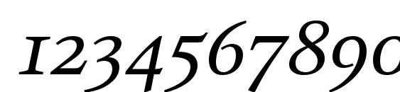 Octavaosc italic Font, Number Fonts