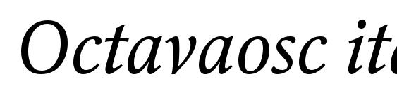 Шрифт Octavaosc italic