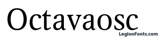 Octavaosc font, free Octavaosc font, preview Octavaosc font