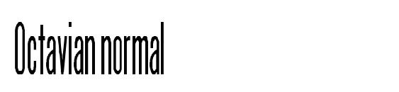 Octavian normal Font
