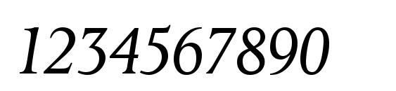 OctavianMT Italic Font, Number Fonts
