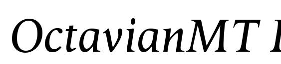 OctavianMT Italic font, free OctavianMT Italic font, preview OctavianMT Italic font