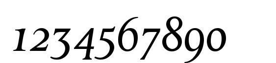 OctavianMT OsF Italic Font, Number Fonts