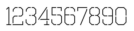 OctinPrisonLt Regular Font, Number Fonts