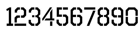 OctinStencilRg Regular Font, Number Fonts