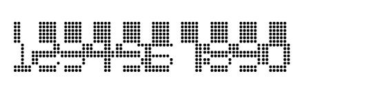 Oddessey 5000 Font, Number Fonts