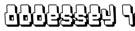 шрифт Oddessey 7000, бесплатный шрифт Oddessey 7000, предварительный просмотр шрифта Oddessey 7000