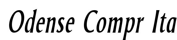 Odense Compr Italic Font