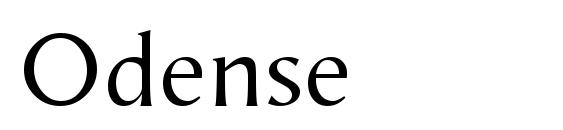Odense font, free Odense font, preview Odense font