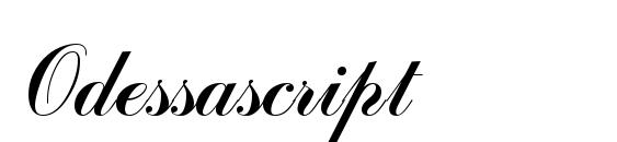 Odessascript font, free Odessascript font, preview Odessascript font