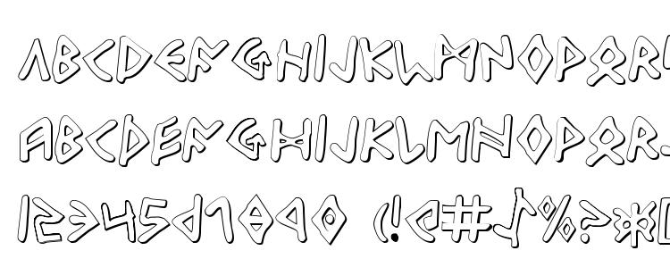 glyphs Odinson Outline font, сharacters Odinson Outline font, symbols Odinson Outline font, character map Odinson Outline font, preview Odinson Outline font, abc Odinson Outline font, Odinson Outline font