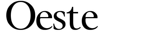 Oeste font, free Oeste font, preview Oeste font