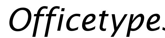 Officetypesansc italic Font