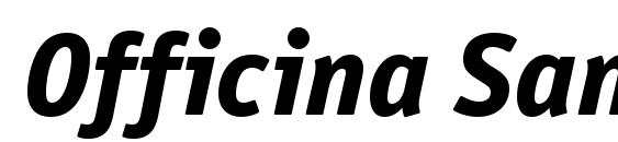 Officina San ITC Extra Bold Italic Font