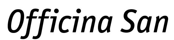 Officina San ITC Medium Italic Font