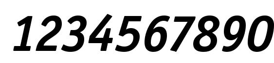 Officina Sans ITC Bold Italic Font, Number Fonts