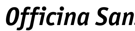 Шрифт Officina Sans ITC Bold Italic