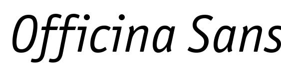 Шрифт Officina Sans ITC Book Italic